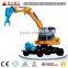 High quality&China Cheap 8T 0.3m3 X8 Wheel excavator for sale with crawler