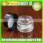 15g glass cosmetic packaging jar with silver lid