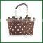 Foldable collapsible shopping basket