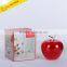 Personalized Red Glass Money Saving Box Premium Apple Shape Coin Piggy Bank