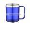 stainless steel coffee mug with lid 220ml drink water mugs