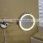 Double side adjustable wall mount magnifying makeup mirror with light shaving mirror