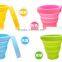 Mini retractable silicone cup silica gel outdoor travel portable cups Travel Folding Cup