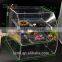 high quality tabletop 3 tier clear acrylic jewelry display case