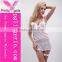Woman sexy white lace ladies sexy babydoll dress,sexy night sleeping dress