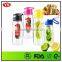 Eco BPA Free Plastic Clear 700 ml infuser bottle with lid