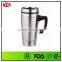 Classic Eco-friendly 16 Ounce Double Wall Stainless Steel Travel Mug With Handle