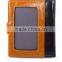 Boshiho vertical oil waxy cowhide lether color matching wallet