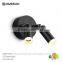 modern two heads anodized black led bathroom mirror light
