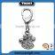 Custom Logo Dog Pendant Rhinestone Dog Paw Print Metal Dog Charmas,Wholesale