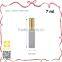 7ml fashion colorful with gold cap perfume pump sprayer