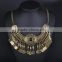 Trendy vintage alloy tassels coin necklace