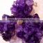 Charming natural geode druzy raw amethyst pendants with gold plated,rough cluster amethyst cluster
