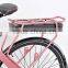 Lithium Battery Power Supply lady pink bike electric with bluetooth