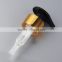 Liquid cleaning high quality gold lotion pump 28/410;24/410