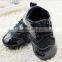 Black baby boy shoes with pu leather kids todder footwear 2016 new design