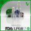 PET cosmetic boston round empty clear spray bottles