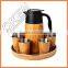 2016 New bamboo fiber cup with silicon lid & holder
