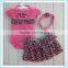 Baby pettiskirt with romper and headband girl pettiskirt in set European clothes girl skirt leopard 3 pcs set