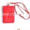 promotional fashion custom pu multifunction lanyard card tag