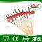 high quality art red heart shape bamboo pick