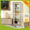Luxury hot sale golden glass stainless steel new design wine display cabinet