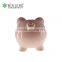 Hot sales cheap ceramic pink piggy bank for promotional gifts
