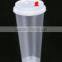 PP Cup plastic cup 600ML transparent drink cup disposable cup injection with lid