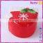Hat desgin ceramic christmas decoration cookie box