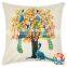 posh flower print square decorative pillow pillow case