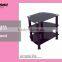Modern Design Home Furniture Storage Rack Tempered Glass Corner TV Cabinet