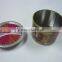 Round tin can candle can