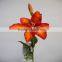china guangdong foshan wholesale artificial silk flowers supplier single stem lily indoor wedding decoration