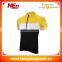 Hongen apparel good price yellow design short sleeves cycling apparel