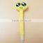 Kids plush emoji QQ face pen cheap cute gift pen