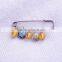 diy yellow agate charms safety pins handmade colorful enamel metal charms brooch for women dress