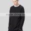 Wholesale black side zipper sweatshirts men