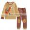 S16061A children sleepwear with smart animals cartoon girl's sleepwear