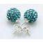 shamballa earring silver jewelry #09