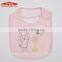 Organic cotton baby bibs bule and pink pattern kids printed cotton bib