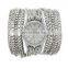 Vogue Hot sale China Cheap Wholesale Women Lady 3 Rolls Chains Bracelet Watch