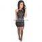 Europe And America Fashion Sexy Slim Paillette Package Hip One-Piece Dress