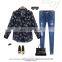 Chiffon blouses elegant design,full sleeves blouse designs,print chiffon blouse
