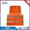 CE safety silver reflective fabric polyester vest