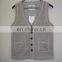 2016 fashion mens and womens unisex button splicing vest with 2 pockets