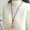 Bodhi child simple folk style necklace accessories, dress sweater chain length, all-match winter wood rope