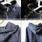 2017 kanye KW Long Sleeve Side Zip Half-Zip Essential Extended Combed Cotton Hoodie