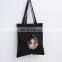 Wholesale UK Women Popular White Black Canvas Tote Bag