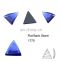 Special Triangle Crystal Design Glass Beads Flat Back