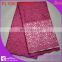 free shipping popular fushia french net lace fabric wholesale